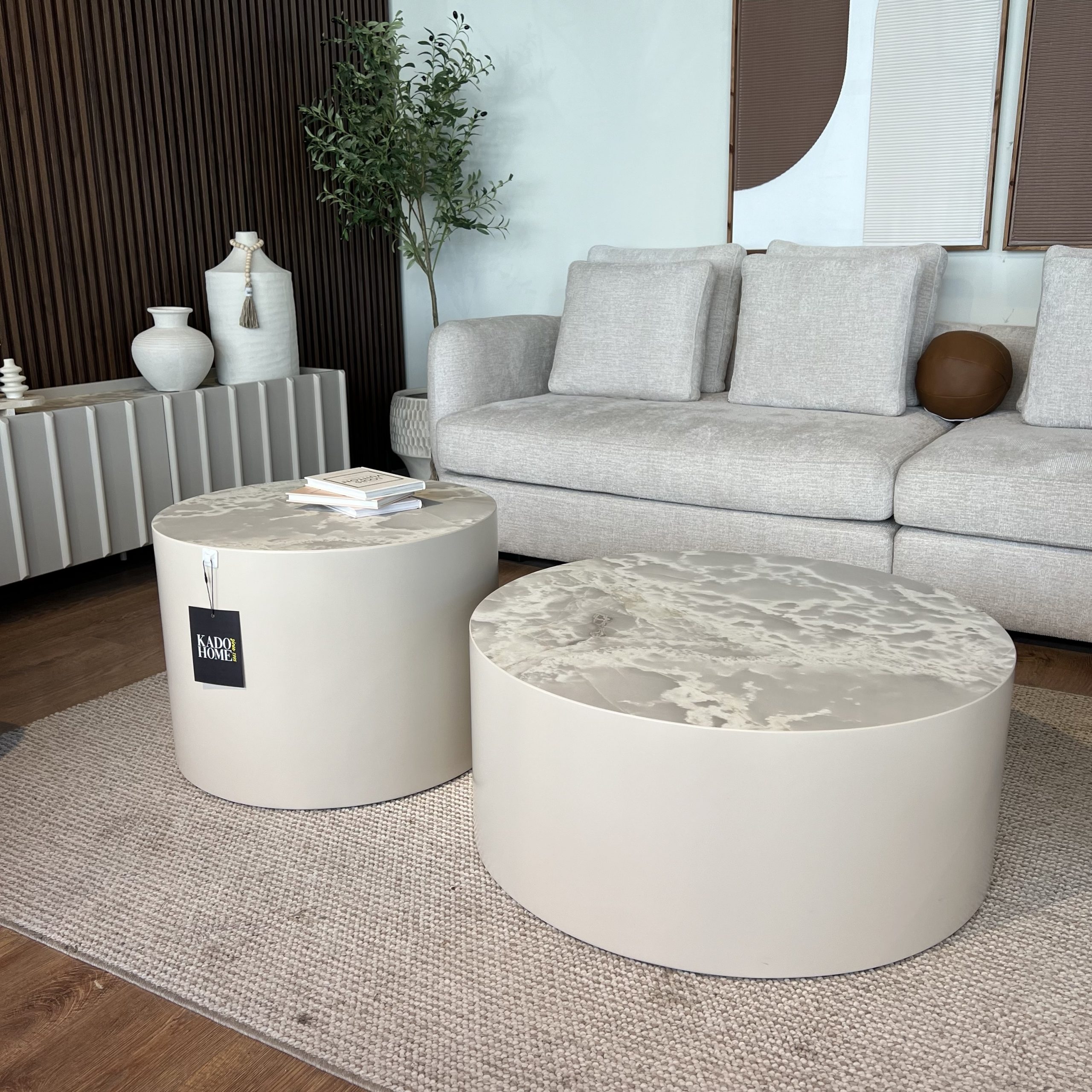 סט שולחנות סלון עגולים דגם רותם סט שולחנות סלון עגולים דגם רותם